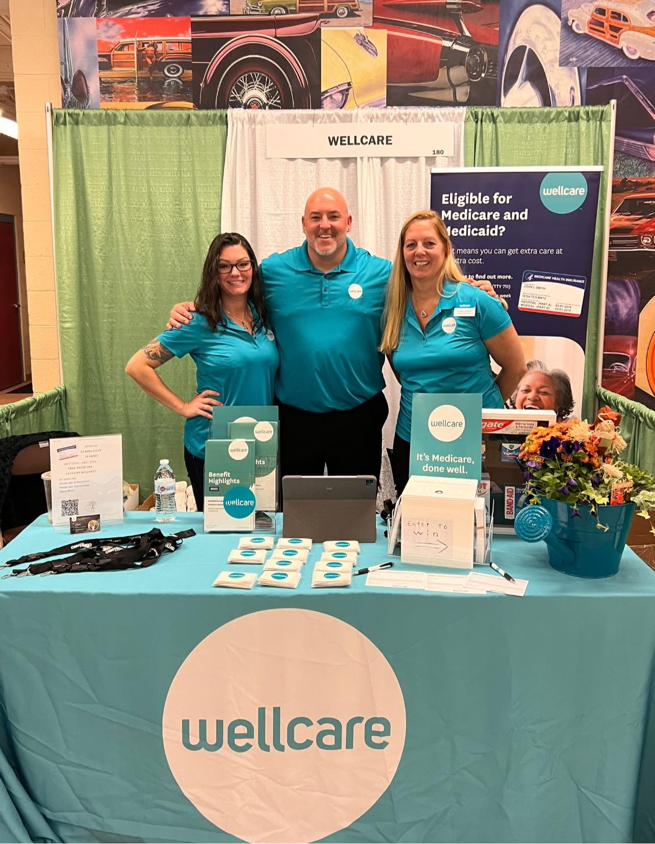 Nu Life agents at a Wellcare carrier booth